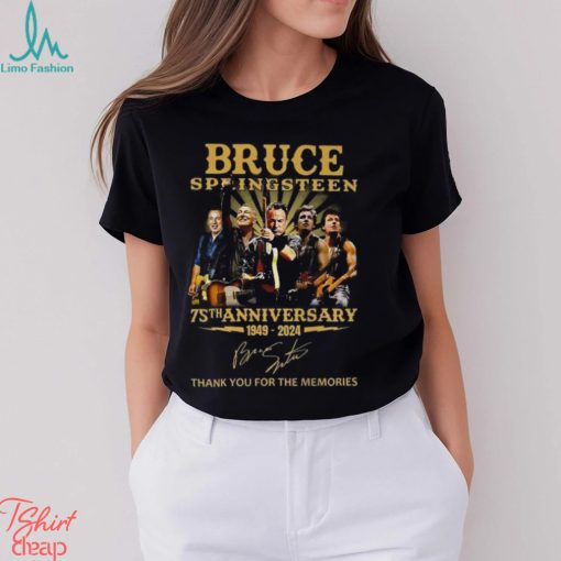 Bruce Springsteen 75th Anniversary 1949 – 2024 Thank You For The Memories T Shirt