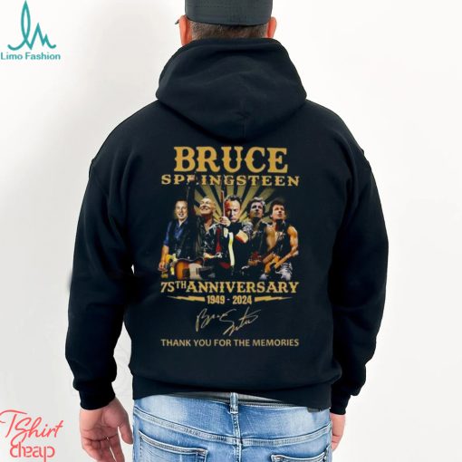 Bruce Springsteen 75th Anniversary 1949 – 2024 Thank You For The Memories T Shirt