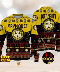 Brynas IF 3D Ugly Christmas Sweater Christmas Holiday Gift For Men And Women Personalized Name