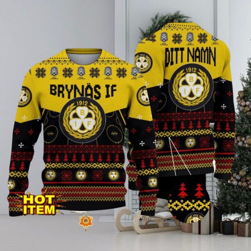 Brynas IF 3D Ugly Christmas Sweater Christmas Holiday Gift For Men And Women Personalized Name