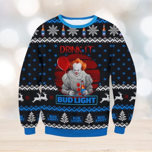 Bud Light Drink It Ugly Sweater Christmas Unique Gift For Men And Women