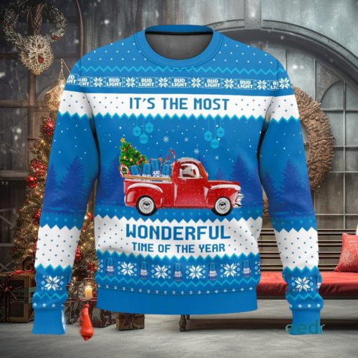 Bud Light It’s The Most Wonderful Time For A Beer Xmas 3D Sweater Cute Christmas Gift For Men And Women