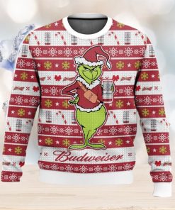 Budweiser Grinch All Over Printed Ugly Christmas Sweater 2023 Christmas Gift Ideas Holiday Gift