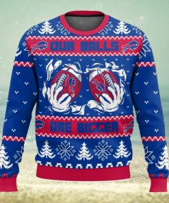 Buffalo Bills Ball Ugly Sweater 3D Printed Men And Women Christmas Gift