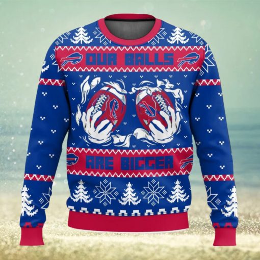 Buffalo Bills Ball Ugly Sweater 3D Printed Men And Women Christmas Gift