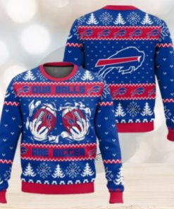 Buffalo Bills Ball Ugly Sweater 3D Sweater Christmas Gift Ugly Christmas Sweater