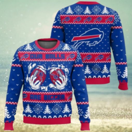 Buffalo Bills Ball Ugly Sweater 3D Sweater Christmas Gift Ugly Christmas Sweater