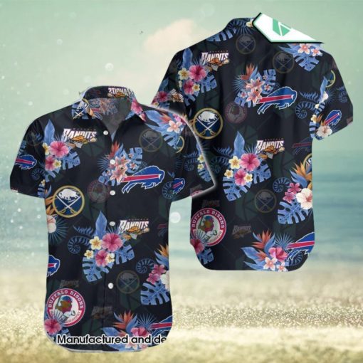 Buffalo Bills Buffalo Sabres Buffalo Bisons Buffalo Bandits Hawaiian Shirt