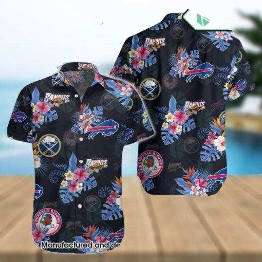 Buffalo Bills Buffalo Sabres Buffalo Bisons Buffalo Bandits Hawaiian Shirt