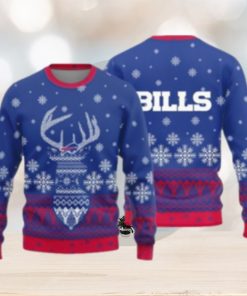 Buffalo Bills Christmas Reindeer Knitted Sweater