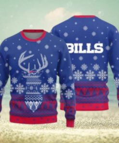 Buffalo Bills Christmas Reindeer Knitted Sweater