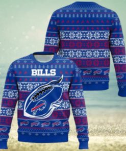 Buffalo Bills Cute Sweater 3D Sweater Christmas Gift Ugly Christmas Sweater