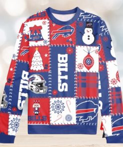 Buffalo Bills Holiday Square Ugly Christmas Sweaters