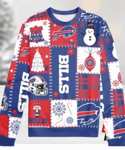 Buffalo Bills Holiday Square Ugly Christmas Sweaters