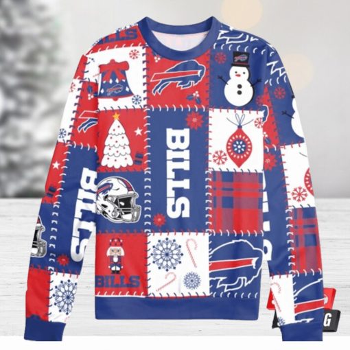 Buffalo Bills Holiday Square Ugly Christmas Sweaters