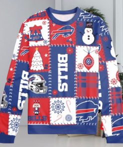 Buffalo Bills Holiday Square Ugly Christmas Sweaters