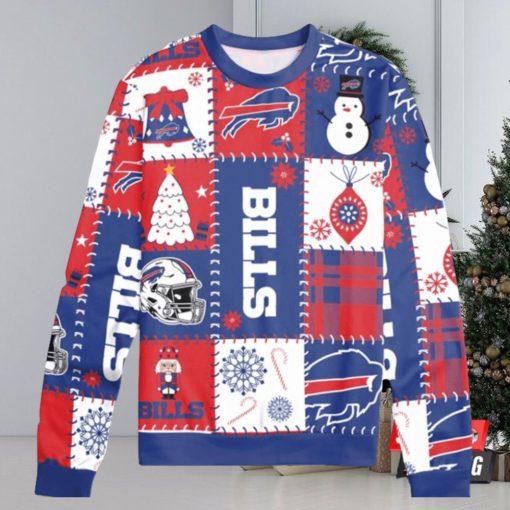 Buffalo Bills Holiday Square Ugly Christmas Sweaters