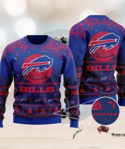 Buffalo Bills Santa Claus In The Moon Ugly Christmas Sweater Perfect Holiday Gift