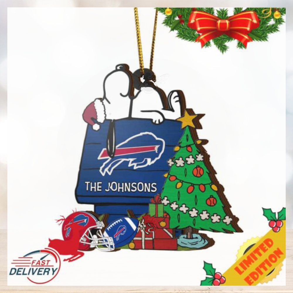 Buffalo Bills Snoopy NFL Sport Ornament Custom Name Buffalo Bills Snoopy NFL Sport Ornament Custom Name