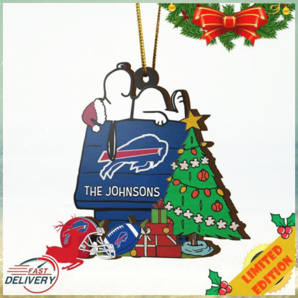 Buffalo Bills Snoopy NFL Sport Ornament Custom Name Buffalo Bills Snoopy NFL Sport Ornament Custom Name