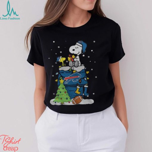 Buffalo Bills Snoopy Woodstock Merry Christmas Shirt