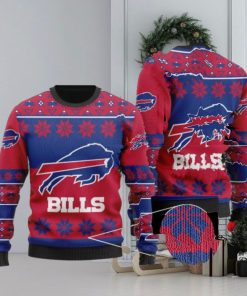 Buffalo Bills Snowflakes Pattern Ugly Christmas Sweaters