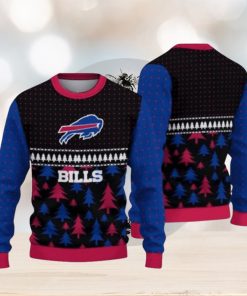 Buffalo Bills Sport Team Christmas Tree Pattern Ugly Christmas Sweaters