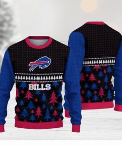 Buffalo Bills Sport Team Christmas Tree Pattern Ugly Christmas Sweaters