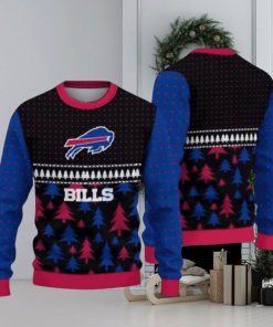 Buffalo Bills Sport Team Christmas Tree Pattern Ugly Christmas Sweaters