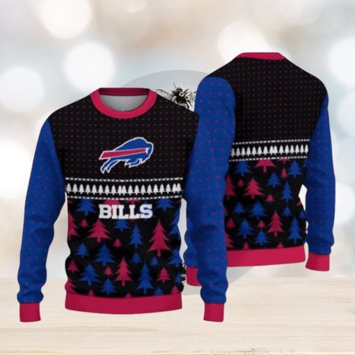 Buffalo Bills Sport Team Christmas Tree Pattern Ugly Christmas Sweaters