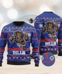 Buffalo Bills Xmas Mascot Ugly Christmas Sweaters