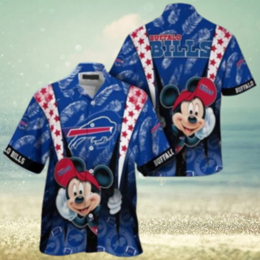 Buffalo Bills nfl mickey mouse Hawaiian Shirt custom for fan Buffalo Bills nfl mickey mouse Hawaiian Shirt custom for fan