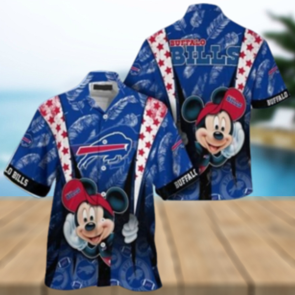 Buffalo Bills nfl mickey mouse Hawaiian Shirt custom for fan Buffalo Bills nfl mickey mouse Hawaiian Shirt custom for fan
