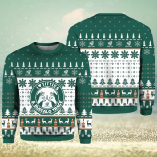 Buffalo Trace Titties Ugly Christmas Sweater