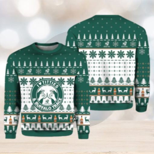 Buffalo Trace Titties Ugly Christmas Sweater