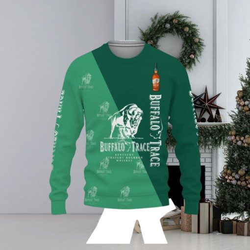 Buffalo Trace Whiskey Beers And Whiskey Pattern Logo Christmas Sweater