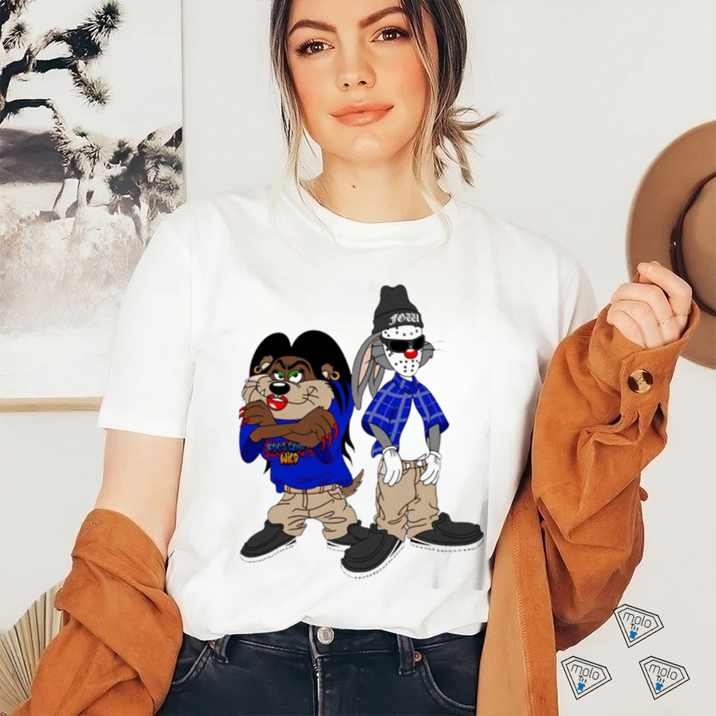 Bugs Bunny and Tasmanian Devil Looney tunes cartoon shirt Bugs Bunny and Tasmanian Devil Looney tunes cartoon shirt