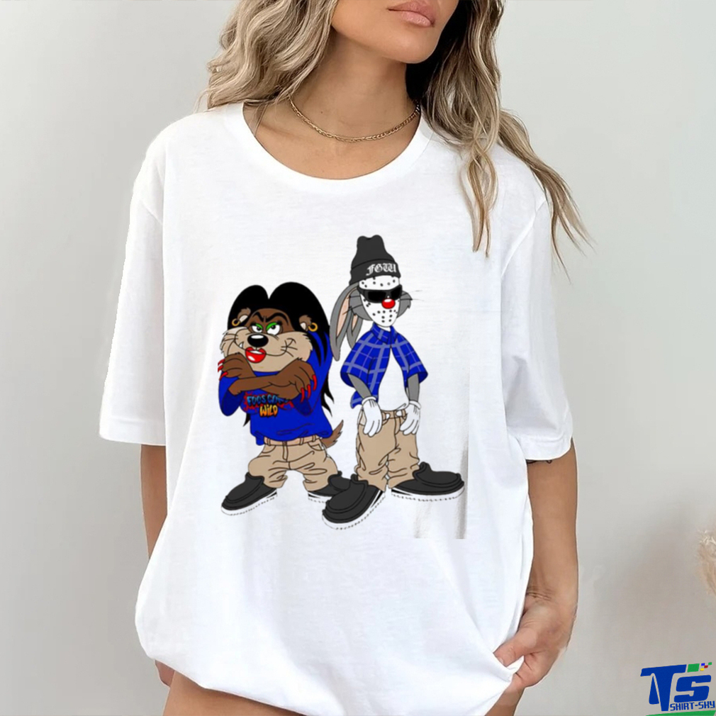 Bugs Bunny and Tasmanian Devil Looney tunes cartoon shirt Bugs Bunny and Tasmanian Devil Looney tunes cartoon shirt
