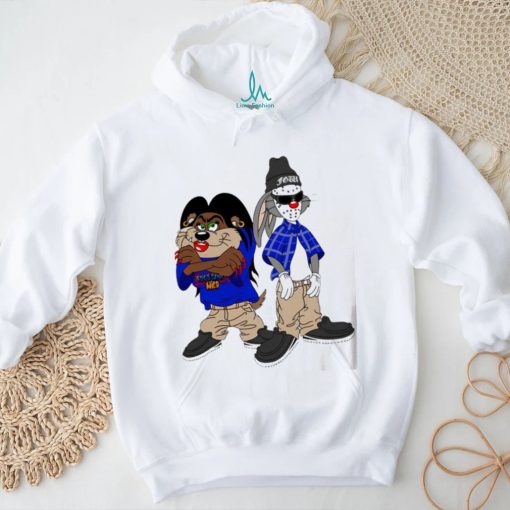 Bugs Bunny and Tasmanian Devil Looney tunes cartoon shirt