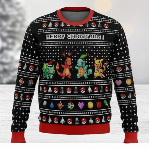 Bulbasaur Charmander Squirtle Ugly Christmas Sweater