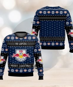 Bundesliga RB Leipzig Style Christmas Ugly 3D Sweater For Fans