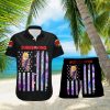 Burger King USA Flag Aloha Summer Beach Hawaiian Combo Shirt And Short Gift Hawaiian For Mens