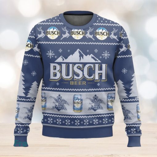 Busch Beer All Over Printed Ugly Christmas Sweater 2023 Christmas Gift Ideas Holiday Gift