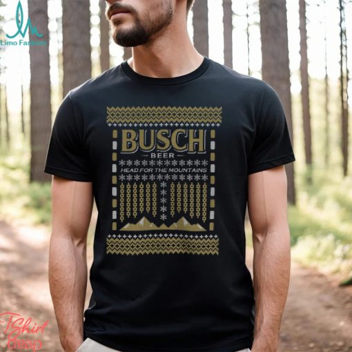 Busch Beer Mountains Ugly Christmas Shirt