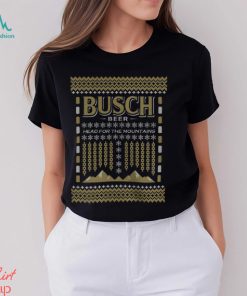 Busch Beer Mountains Ugly Christmas Shirt