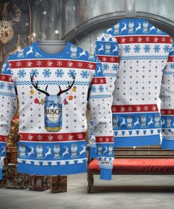 Busch Blue Beer Ugly Knitted Christmas Sweater