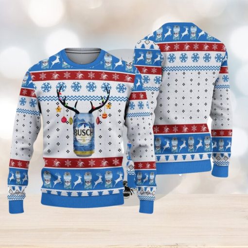 Busch Blue Beer Ugly Knitted Christmas Sweater