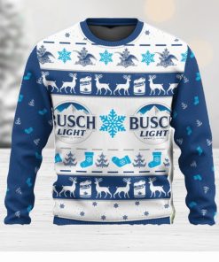 Busch Light 3D Print Christmas Sweater, Christmas Ugly Sweater