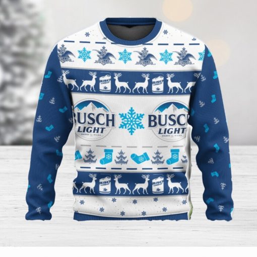 Busch Light 3D Print Christmas Sweater, Christmas Ugly Sweater