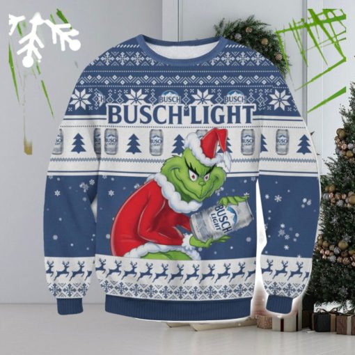 Busch Light Grinch AOP Ugly Christmas Sweater Christmas Gift For Men And Women